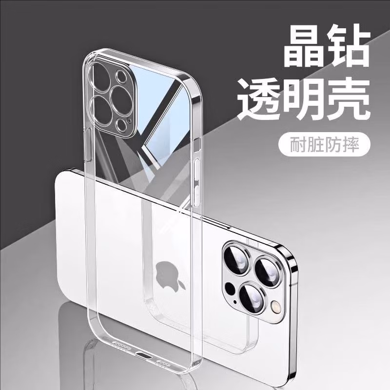 Apple iPhone 16 Pro Transparente Schutzhülle, ultradünn, stoßfest, weiche Hülle, Objektiv, minimalistisch, für Apple 16 Pro