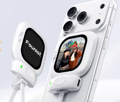 Viseur selfie sans fil magnétique pour iPhone 17, écran de prise de vue arrière, projecteur portable pour iPhone, cadeau utile et élégant à offrir aux femmes